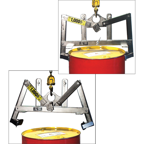 Leveurs de baril verticaux automatiques, 55 gal. US (45 gal. imp.), Cap. 1000 lb/454 kg Trail Hammer and Bolt
