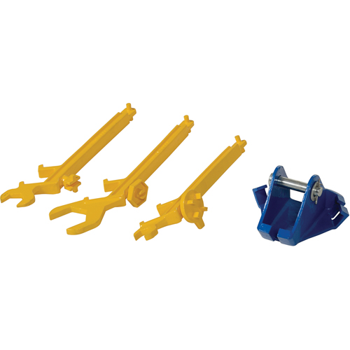 Multi-Purpose Overhead Drum Lifter with Wrenches, 30 - 55 US Gal. (25 - 45 Imperial Gal.), 800 lbs./362 kg. Cap. Trail Hammer and Bolt