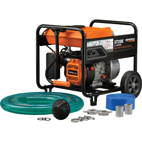 Trousse de pompe &agrave; eau &agrave; semi-r&eacute;sidus, 158 gal./min, 208 cc, 4 cycles OHV Trail Hammer and Bolt