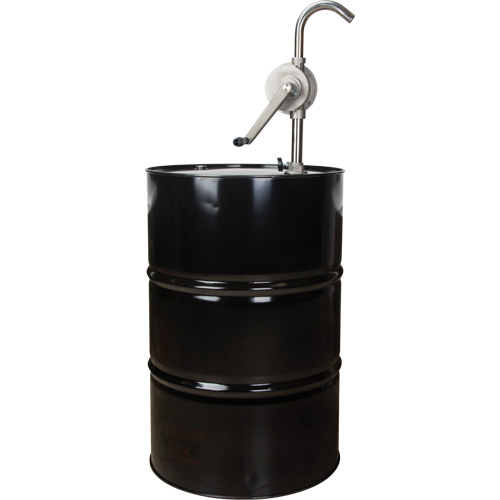 Rotary Type Drum Pump, Stainless Steel, Fits 55 Gal., 12 oz./Stroke Trail Hammer and Bolt