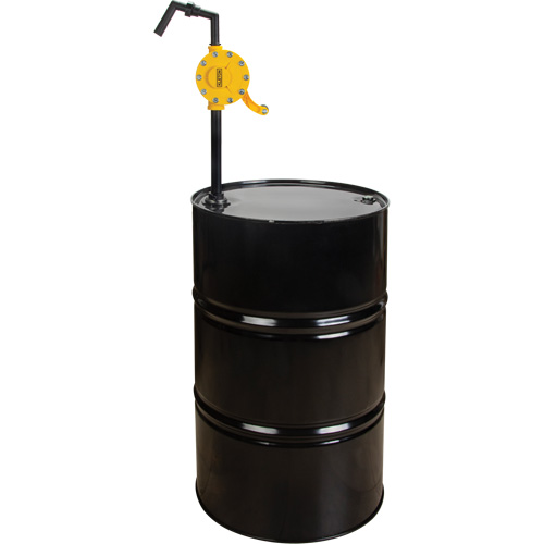 Pompe rotative pour baril, Polypropyl&egrave;ne, Pour capacit&eacute; 15 - 55 gal. US, 8 oz/course Trail Hammer and Bolt