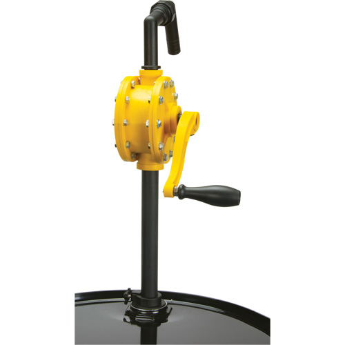 Pompe rotative pour baril, Polypropyl&egrave;ne, Pour capacit&eacute; 15 - 55 gal. US, 8 oz/course Trail Hammer and Bolt