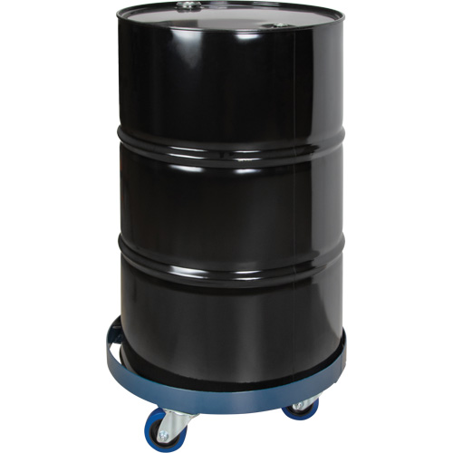 Chariot pour baril, Acier, Capacit&eacute;e 1400 lb, Diam&egrave;tre 24", Roue en &eacute;lastique bleu Trail Hammer and Bolt
