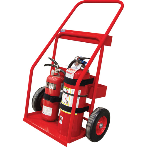 Chariot de prevention d'incendie pour travaux &agrave; chaud, Roues Semi-pneumatique, Base de 17,75" la x 8,9" lo, 100 lb Trail Hammer and Bolt