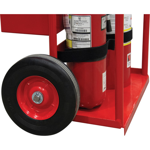 Chariot de prevention d'incendie pour travaux &agrave; chaud, Roues Semi-pneumatique, Base de 17,75" la x 8,9" lo, 100 lb Trail Hammer and Bolt