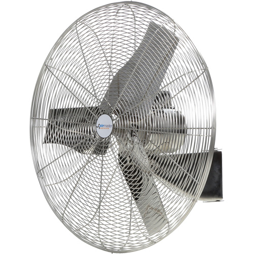 Stainless Steel Food Service Washdown Air Circulating Fans, Industrial, 1 Speed, 20" Diameter Trail Hammer and Bolt