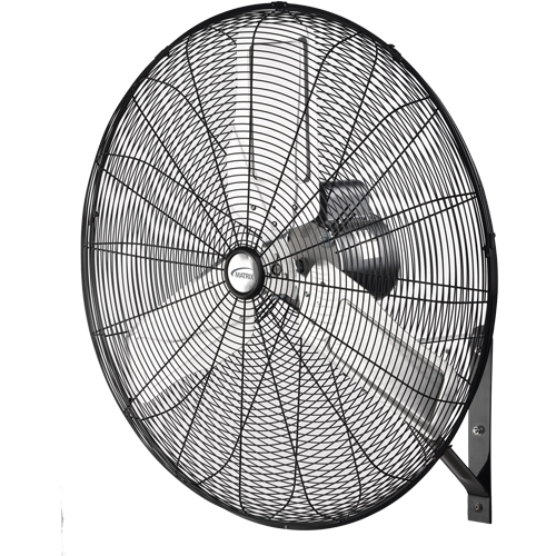 Non-Oscillating Wall Fan, Industrial, 2 Speed, 30" Diameter Trail Hammer and Bolt