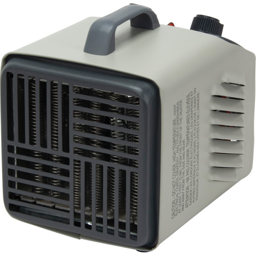 Personal Metal Shop Heater with Thermostat, Fan, Electric Trail Hammer and Bolt