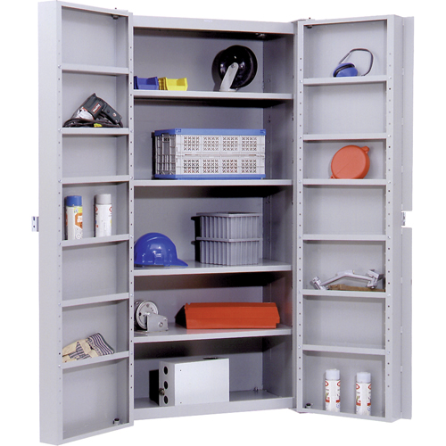Deep Door Storage Cabinet, 38" W x 24" D x 72" H, 4 Shelves Trail Hammer and Bolt