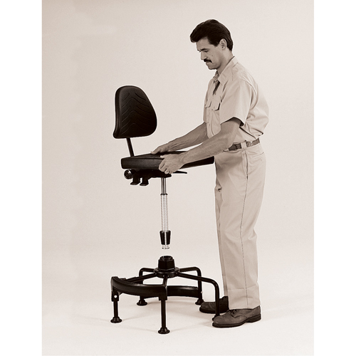 Si&egrave;ges industriels, Stationnaire, Ajustable Hauteur, Capacit&eacute; 250 lb Trail Hammer and Bolt