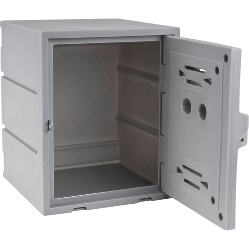 Locker, 15" x 15" x 18", Grey, Assembled Trail Hammer and Bolt
