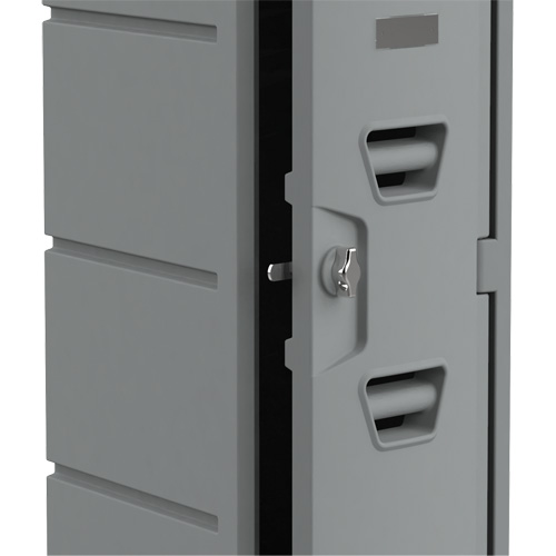 Casier, 12" x 15" x 36", Gris, Assembl&eacute; Trail Hammer and Bolt