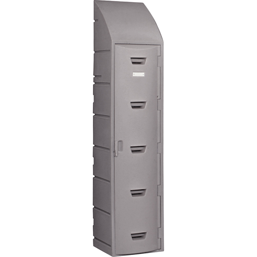 Locker, 15" x 18" x 73", Grey, Assembled Trail Hammer and Bolt