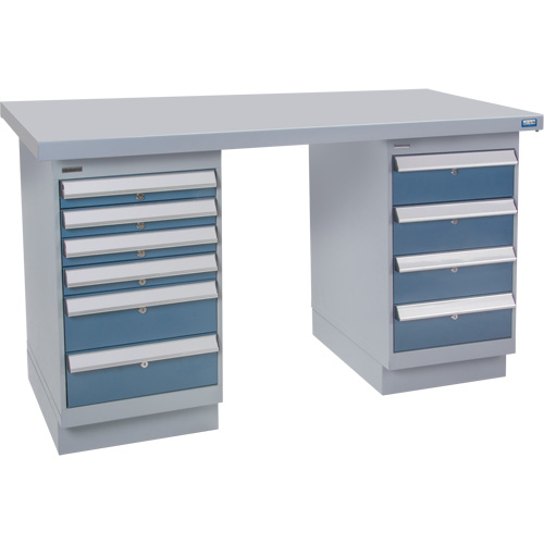 Pre-Designed Workbench, 60" W x 36" D x 34" H, 2500 lbs. Capacity Trail Hammer and Bolt