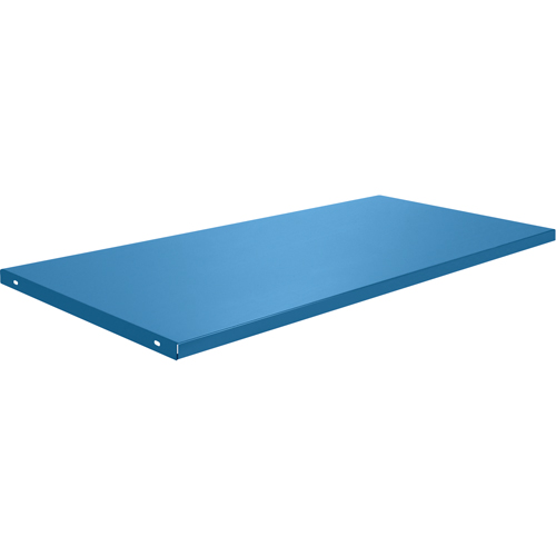 &eacute;tabli avec armoire - Tablettes, 58 3/4" x Capacit&eacute; de 300 lb, Acier, Bleu Trail Hammer and Bolt