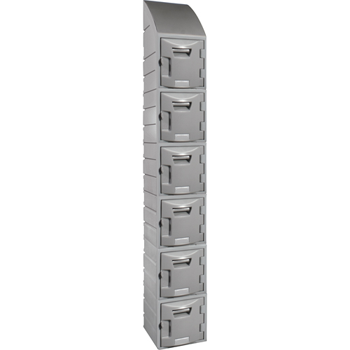 Locker, 12" x 15" x 12", Grey, Assembled Trail Hammer and Bolt