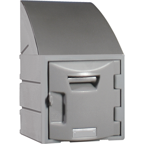 Locker, 12" x 15" x 25", Grey, Assembled Trail Hammer and Bolt