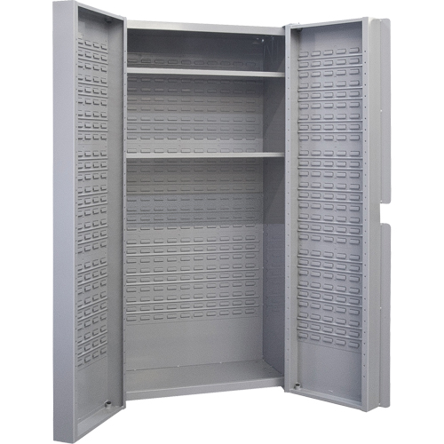Armoires &agrave; combinaison &agrave; portes creuses, 38" la x 24" p x 72" h, Gris Trail Hammer and Bolt