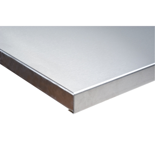 304 Stainless Steel Wood-Filled Workbench Tops, 30" D x 48" W, 1-3/4" Thick Trail Hammer and Bolt