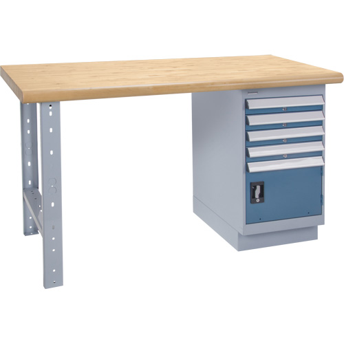 Workbench, Door w/ Drawer Combination, 2500 lbs. Cap., 60" W x 36" D, 34" H Trail Hammer and Bolt