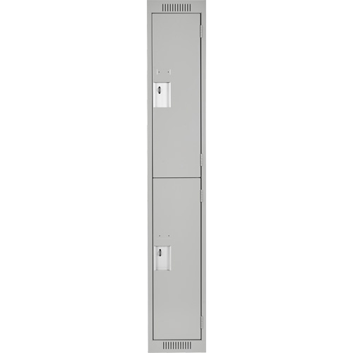 Casiers Clean Line, 2 niveaux, 12" x 18" x 72", Acier, Gris, Rivet (assembl&eacute;) Trail Hammer and Bolt
