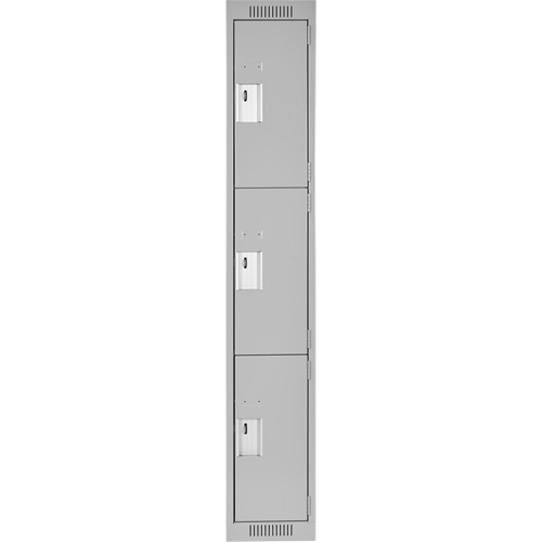 Casiers Clean Line, 3 niveaux, 12" x 18" x 72", Acier, Gris, Rivet (assembl&eacute;) Trail Hammer and Bolt
