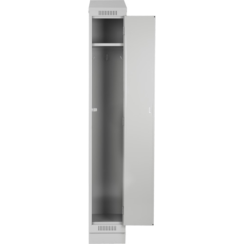 Clean Line Lockers, 3 -tier, Bank of 4, 48" x 18" x 76", Steel, Charcoal, Rivet (Assembled) Trail Hammer and Bolt