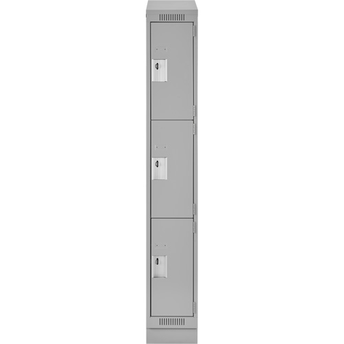 Casiers Clean Line, 3 niveaux, 12" x 18" x 82", Acier, Gris, Rivet (assembl&eacute;) Trail Hammer and Bolt