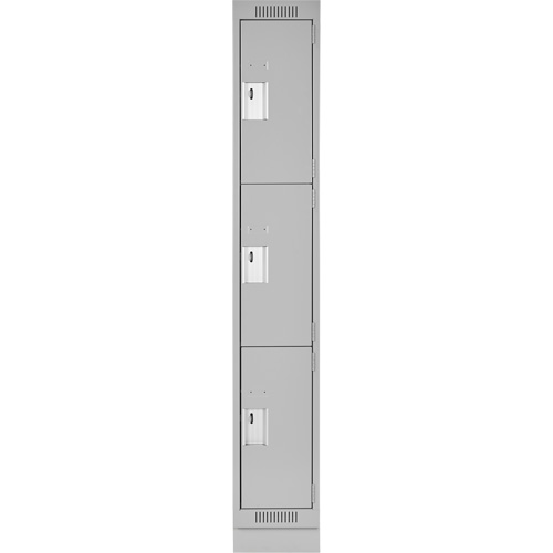 Casiers Clean Line, 3 niveaux, 12" x 18" x 76", Acier, Gris, Rivet (assembl&eacute;) Trail Hammer and Bolt