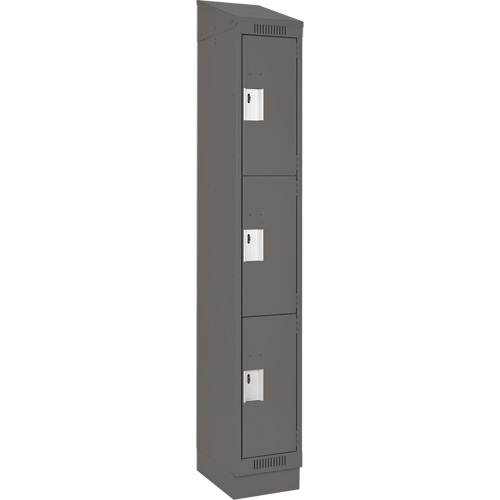 Casiers Clean Line, 3 niveaux, 12" x 18" x 82", Acier, Charbon, Rivet (assembl&eacute;) Trail Hammer and Bolt