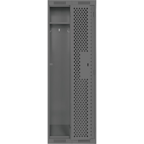 Casiers Clean Line, Bloc de 2, 24" x 15" x 72", Acier, Charbon, Rivet (assembl&eacute;), Perfor&eacute; Trail Hammer and Bolt
