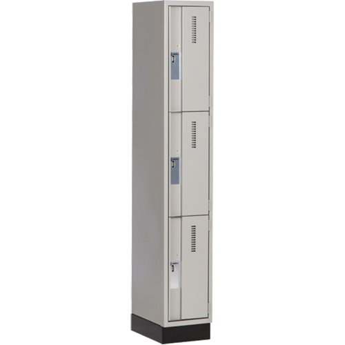 Casiers robustes Concorde, 3 niveaux, 12" x 18" x 76", Acier, Gris, Soud&eacute; (assembl&eacute;) Trail Hammer and Bolt