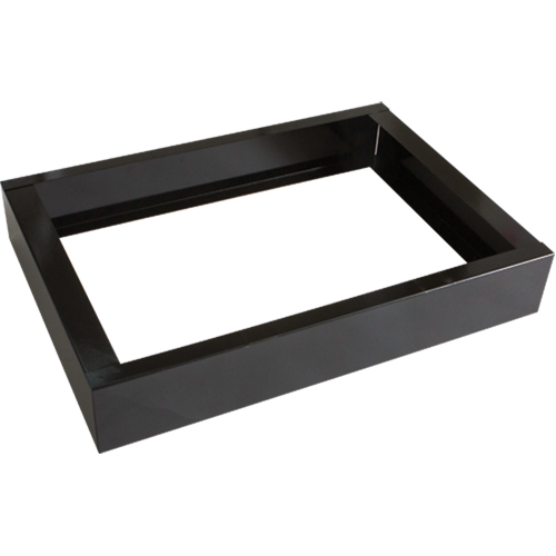 All-Welded Concorde - Heavy-Duty Lockers Recessed Base, 2 Banks, 4" H x 24" W x 17" D, Black, Steel Trail Hammer and Bolt