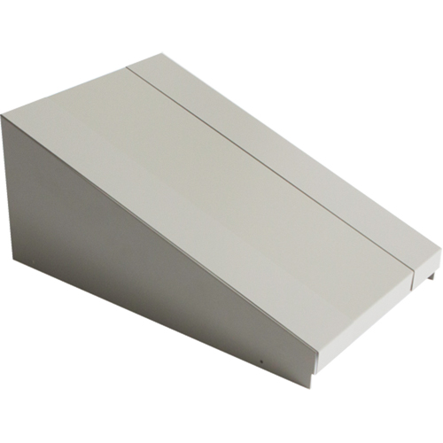 Dessus inclin&eacute; pour casiers robustes enti&egrave;rement soud&eacute; Concorde, Bloc de 1, 18" p x 12" la x 6" ha, Gris, Acier Trail Hammer and Bolt