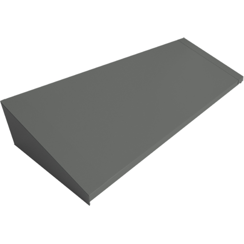 Dessus inclin&eacute; pour casiers robustes enti&egrave;rement soud&eacute; Concorde, Bloc de 4, 18" p x 48" la x 6" ha, Acier Trail Hammer and Bolt