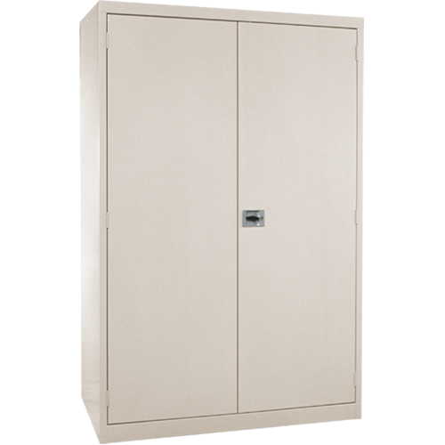 Armoires de rangement Hi-Boy profondes, Acier, 4 Tablettes, 72" h x 36" la x 24" P, Beige Trail Hammer and Bolt