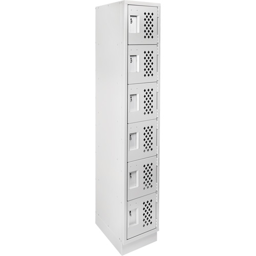 Petit casier perfor&eacute; Clean-Line, 6 niveaux, 15" x 72" x 12", Acier Trail Hammer and Bolt