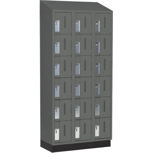 Casiers robustes Concorde, 6 niveaux, Bloc de 3, 36" x 18" x 82", Acier, Charbon, Soud&eacute; (assembl&eacute;) Trail Hammer and Bolt