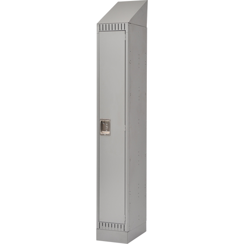 Assembled Lockers, 12" x 18" x 72", Steel, Grey, Rivet (Assembled) Trail Hammer and Bolt