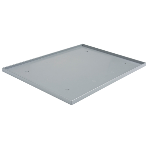 Fond de casier, Convient aux casiers 12" x 15", Gris fonc&eacute;, Plastique Trail Hammer and Bolt