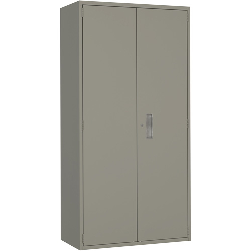 Armoire de rangement Hi-Boy, Acier, 4 Tablettes, 72" h x 36" la x 18" P, Gris Trail Hammer and Bolt