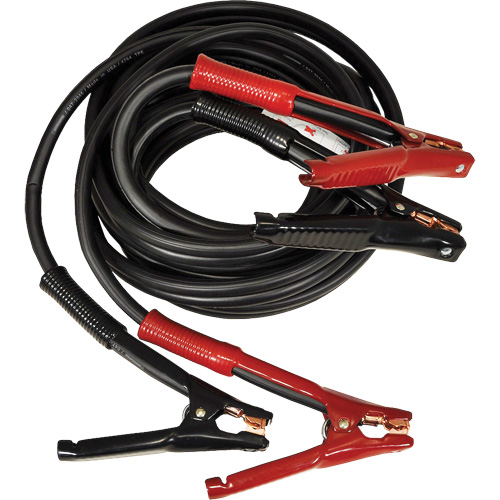 Super Heavy-Duty Booster Cable with Flexi-Spring Strain, 1/0 AWG, 800 A, 25' Cable Trail Hammer and Bolt