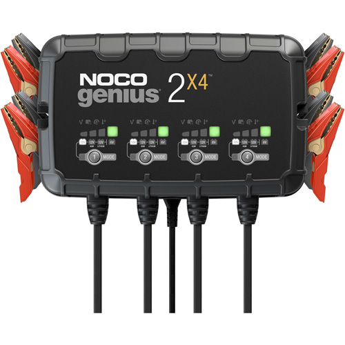 Chargeur de batterie 4 sorties de 8 A Genius 2X4 Trail Hammer and Bolt