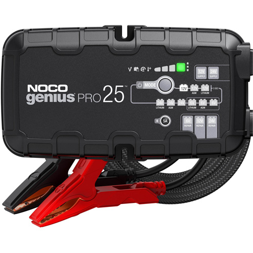 Genius&reg; Pro25 25-Amp Battery Charger Trail Hammer and Bolt