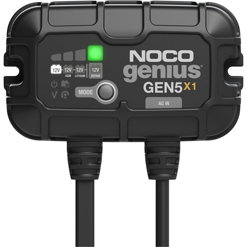 Genius&reg; Gen5X1 1-Bank, 5-Amp On-Board Battery Charger Trail Hammer and Bolt