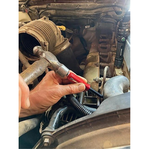 Pry Bar with Strike Cap, 1/4" W x 5" L Trail Hammer and Bolt