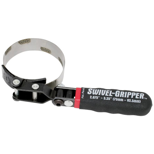Small Swivel Grip No-Slip Oil Filter Wrench Trail Hammer and Bolt