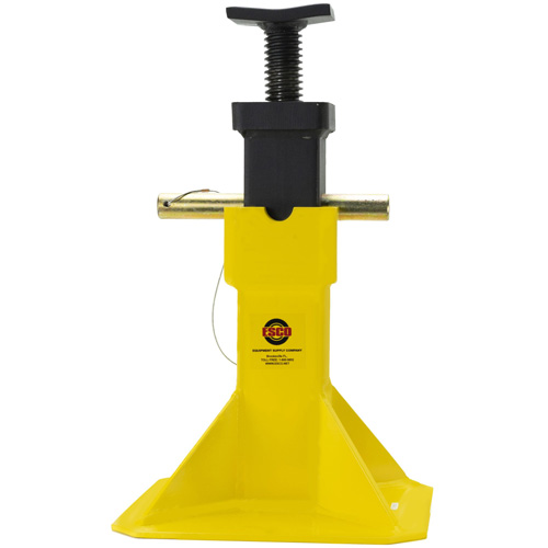 Jack Stands with Adjustable Screw Top Saddle, Locking Pin, 15-1/2" - 20-1/2" H Trail Hammer and Bolt