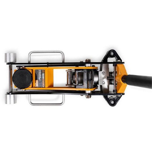 Aluminum Racing Jack, 2 Ton(s) Capacity, 3-1/4" Lowered, 18-1/2" Raised, Manual Hydraulic Trail Hammer and Bolt