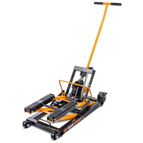 Cric pour VTT et motos, 0,75 tonnes Capacit&eacute;, 4-2/3" Abaiss&eacute;e, 14-1/2" &eacute;lev&eacute;e, Hydraulique &agrave; main Trail Hammer and Bolt